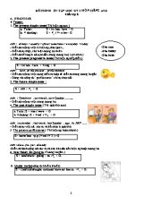 Đề cương ôn tập học kì I Tiếng anh khối 8